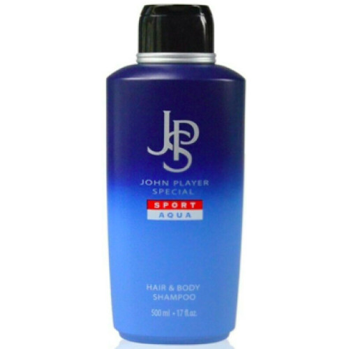 Чоловічий шампунь та гель для душу JSP John Player Special Sport Aqua Hair & Body Shampoo 500 мл